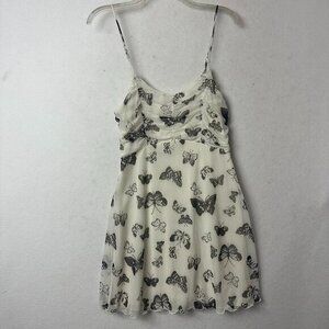Altar’d State dress‎ sz M butterfly mesh mini spaghetti strap babydoll Y2K